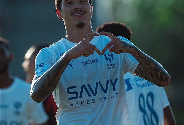 Darwin Nunez scores on debut for Al-Hilal just 24 hours after completing £53m move from Liverpool