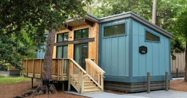 Disney has cabins available on theme park property for families to go 'glamping' on