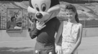 Disney fans are in shock after a photo revealed what characters looked like at the theme park in the 1950's and '60s. Mickey is seen in Disneyland in 1960