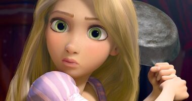 A former Disney princess has revealed the shocking moment she refused to take a picture with a theme park guest after he proudly showed off a highly-sexualized tattoo of her character (scene from Tangled movie)