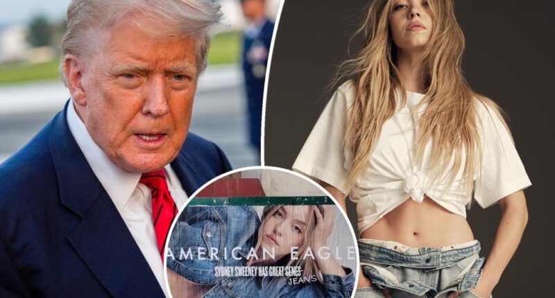 Donald Trump praises Sydney Sweeney's American Eagle ad after political party reveal