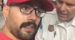 A soccer fan says he was kicked out of a game because he wore a MAGA cap