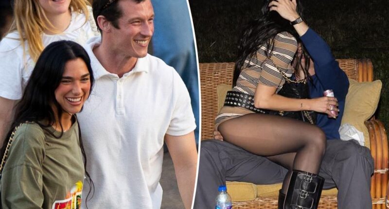 Dua Lipa and fiancé Callum Turner get hot and heavy to celebrate singer's Kosovo citizenship
