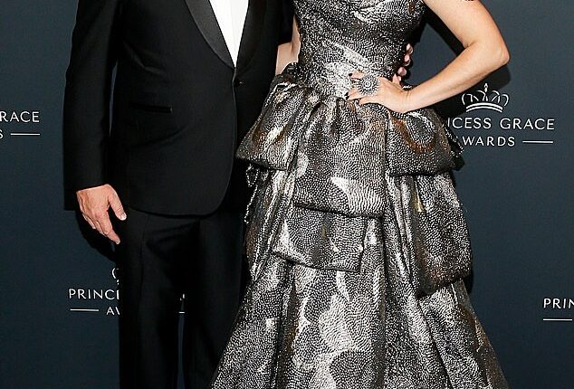Albert II, Prince of Monaco pictured with his daughter Jazmin Grace Grimaldi, who he only acknowledged in 2006, at the Princess Grace Awards 40th Anniversary Gala in New York in 2024