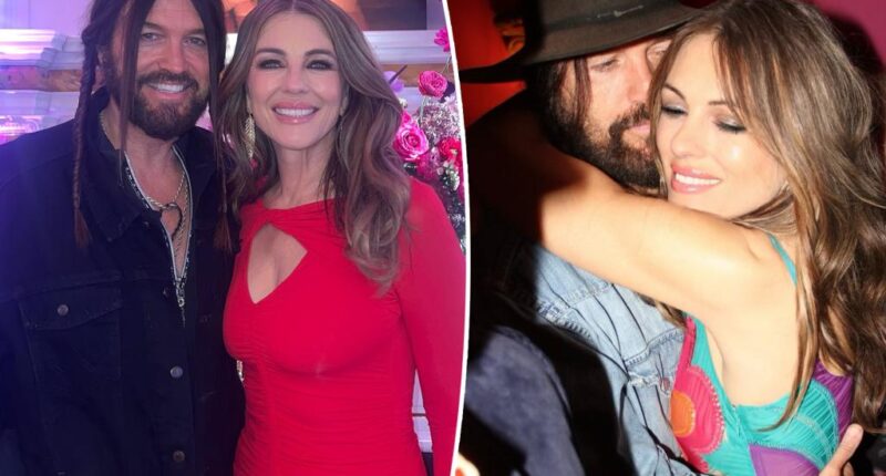 Elizabeth Hurley shares never-before-seen photos with 'Squirrel Man' Billy Ray Cyrus on his 64th birthday