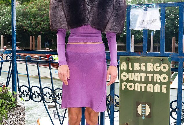 Emma Corrin made a very bold fashion statement during day four of the 82nd Venice Film Festival on Saturday