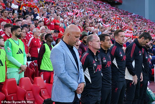 Arne Slot dedicated Liverpool's Premier League opening day win over Bournemouth to the late Diogo Jota