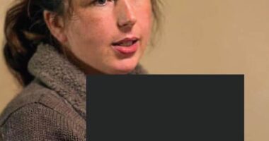 A young Erin Patterson after the birth of one of her two children. An online friend described her as 'meticulous and very smart'