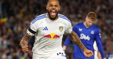 Lukas Nmecha scored the only goal as Leeds beat Everton 1-0 on their Premier League return