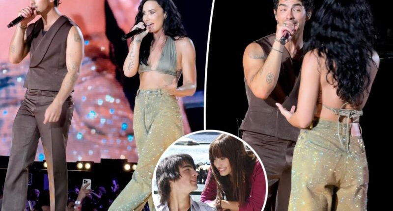 Exes Joe Jonas and Demi Lovato reunite for 'Camp Rock' performance