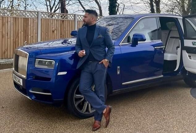 Salman Iftikhar, who threatened to gang rape a Virgin air stewardess and set her alight, is a 'super flash' recruitment tycoon whose business went bust with £17m worth of debts