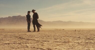 Ella Purnell, Walton Goggins in the desert in Fallout season 2