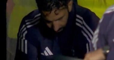 Ruben Amorim couldn't watch his side's penalty shootout against League Two minnows Grimsby