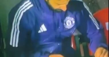 Football fans have ridiculed the antics of Manchester United manager Ruben Amorim during his side's 2-0 defeat to Grimsby Town