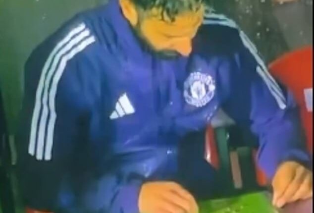 Football fans have ridiculed the antics of Manchester United manager Ruben Amorim during his side's 2-0 defeat to Grimsby Town