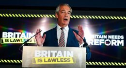 Nigel Farage (pictured) will challenge Keir Starmer to ditch his support for foreign courts as he sets out plans for the mass deportation of illegal migrants