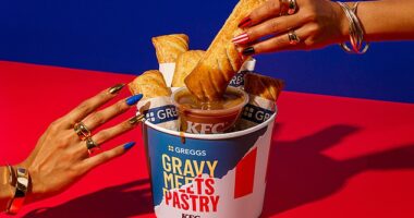 Greggs and KFC have teamed up for the first time to create a sausage roll drenched in gravy in a move sure to delight fast food lovers across Britain