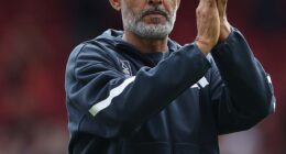 Nottingham Forest fans showed their support for Nuno Espirito Santo at Selhurst Park