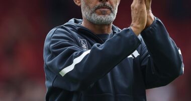 Nottingham Forest fans showed their support for Nuno Espirito Santo at Selhurst Park