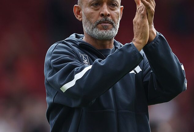 Nottingham Forest fans showed their support for Nuno Espirito Santo at Selhurst Park