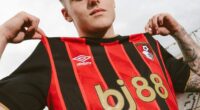Ben Gannon Doak shows off his new colours after completing a £25m switch to Bournemouth
