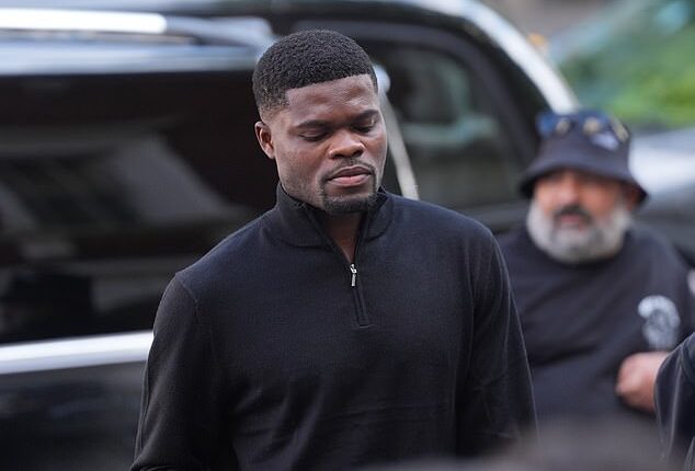 Thomas Partey has been granted conditional bail after arriving at Westminster Magistrates' Court charged with five counts of rape against two women and one count of sexual assault