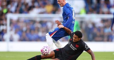 A former Liverpool star clashed with Cole Palmer after a heavy tackle during Chelsea's friendly on Friday evening