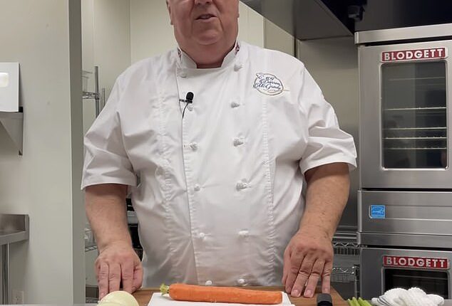 Former royal chef Darren McGrady (pictured) revealed the 'unfussy' dishes Princess Diana would request for her sons William and Harry during their childhood