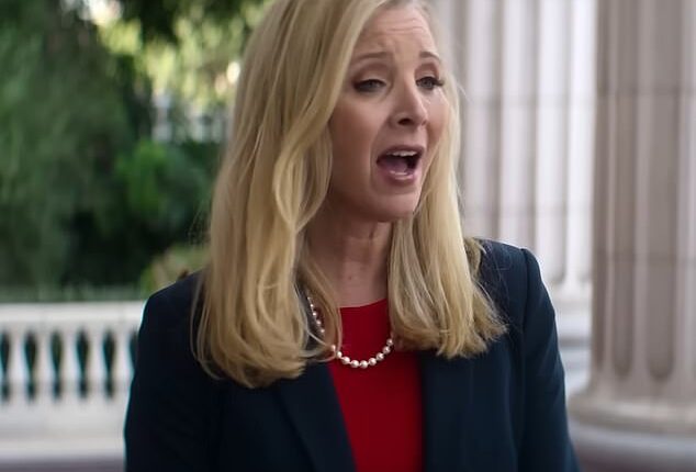 Lisa Kudrow had fans in stitches after her appearance in 2020 political mockumentary resurfaced on social media in recent days; pictured in Death To 2020