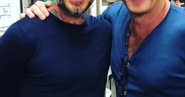 When it comes to celebrity sightings in Australia, nowhere compares to Sydney. (David Beckham is pictured with Aria Restaurant owner Matt Moran in 2018)
