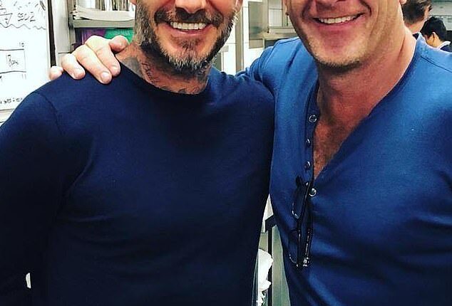 When it comes to celebrity sightings in Australia, nowhere compares to Sydney. (David Beckham is pictured with Aria Restaurant owner Matt Moran in 2018)