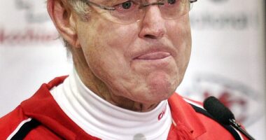Vermeil, then coaching in Kansas City, gets emotional with reporters after his last playoff win
