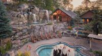 An unidentified woman claims in a class action lawsuit that she visited Nordik Spa Chelsea in Quebec (pictured) on December 2, and was sexually assaulted by a male massage therapist