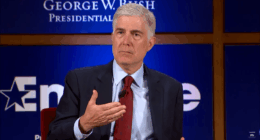 Neil Gorsuch speaking at an event.
