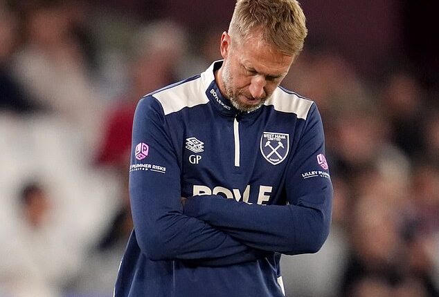 Graham Potter is under pressure after his West Ham side lost their first two games this season