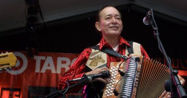 Grammy Award-winning singer Flaco Jimenez has sadly died at the age of 86, as the family reveal his heartbreaking last words (pictured in 2001)