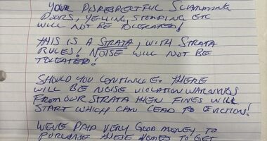 The menacing letter was shared by the couple online and sparked outrage from empathetic users