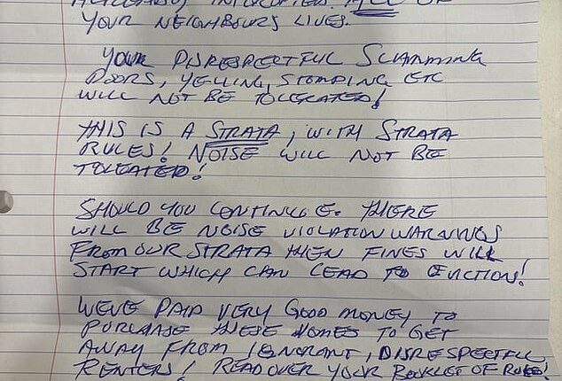 The menacing letter was shared by the couple online and sparked outrage from empathetic users