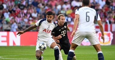 Harry Kane receives rude awakening on return to Tottenham Hotspur Stadium after being met with crunching tackles by former team-mate