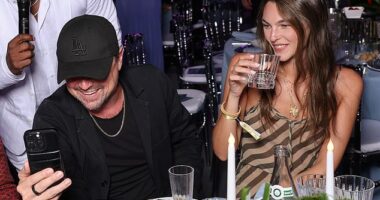 Leo DiCaprio, 50, has hinted he has finally settled down with his model girlfriend Vittoria Ceretti, 27, after making some changes in his life since entering his fifties (pictured last month)