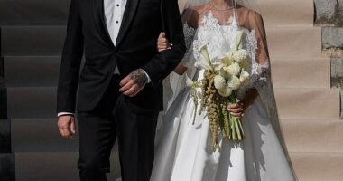 Wayne Lineker's daughter Tia's new wedding snaps hinted that tensions may have thawed between warring brothers Wayne and Gary - as the former Match of the Day host attended the nuptials