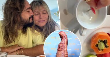 Heidi Klum and husband Tom Kaulitz are doing a 'worm and parasite cleanse'