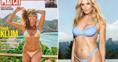 Heidi Klum strips down for sizzling Paris Match bikini shoot