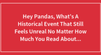 Hey Pandas, What’s A Historical Event That Still Feels Unreal No Matter How Much You Read About It?