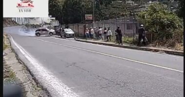 Race car is seen veering towards crowd in heart-stopping video