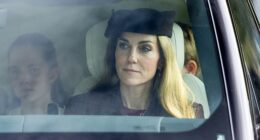 The Princess of Wales debuted a lighter hair colour as she attended the Sunday service at Crathie Kirk in Balmoral yesterday