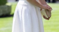 Peter Phillips' new fiancée, who opted for a cream balloon-sleeved jacket and skirt by Suzannah London in June for Royal Ascot (pictured), has quickly asserted herself as one to watch for royal fashion lovers