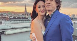 Former ballerina Melanie Hamrick , 38, and Mick Jagger have been together for 11 years and engaged for three. Pictured: Mick and Melanie