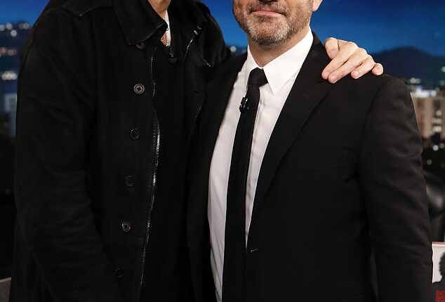 Howard Stern with best friend Jimmy Kimmel (above)