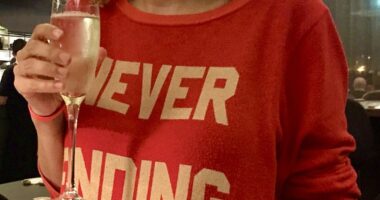 Sandra Parker (pictured) would drink to excess, then feel awful about it when waking up after a big night out